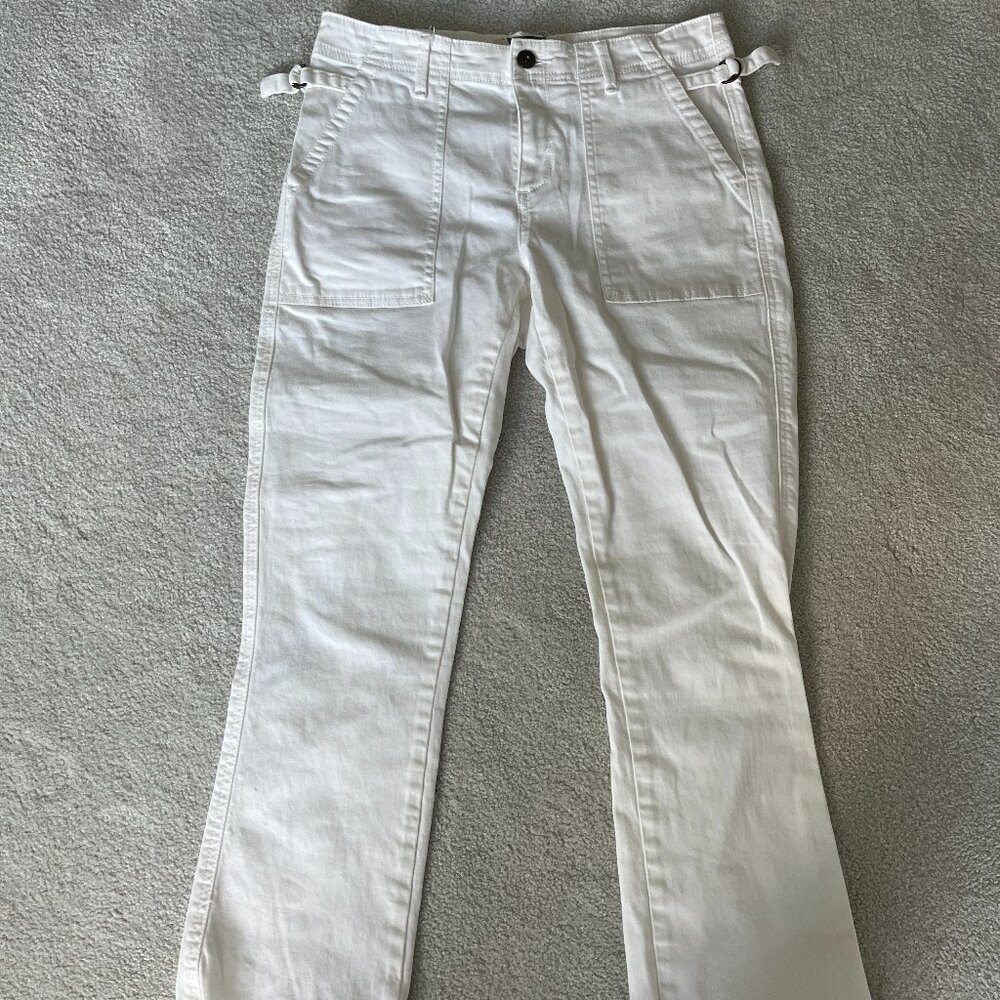 Anthropologie White Straight Leg Jeans